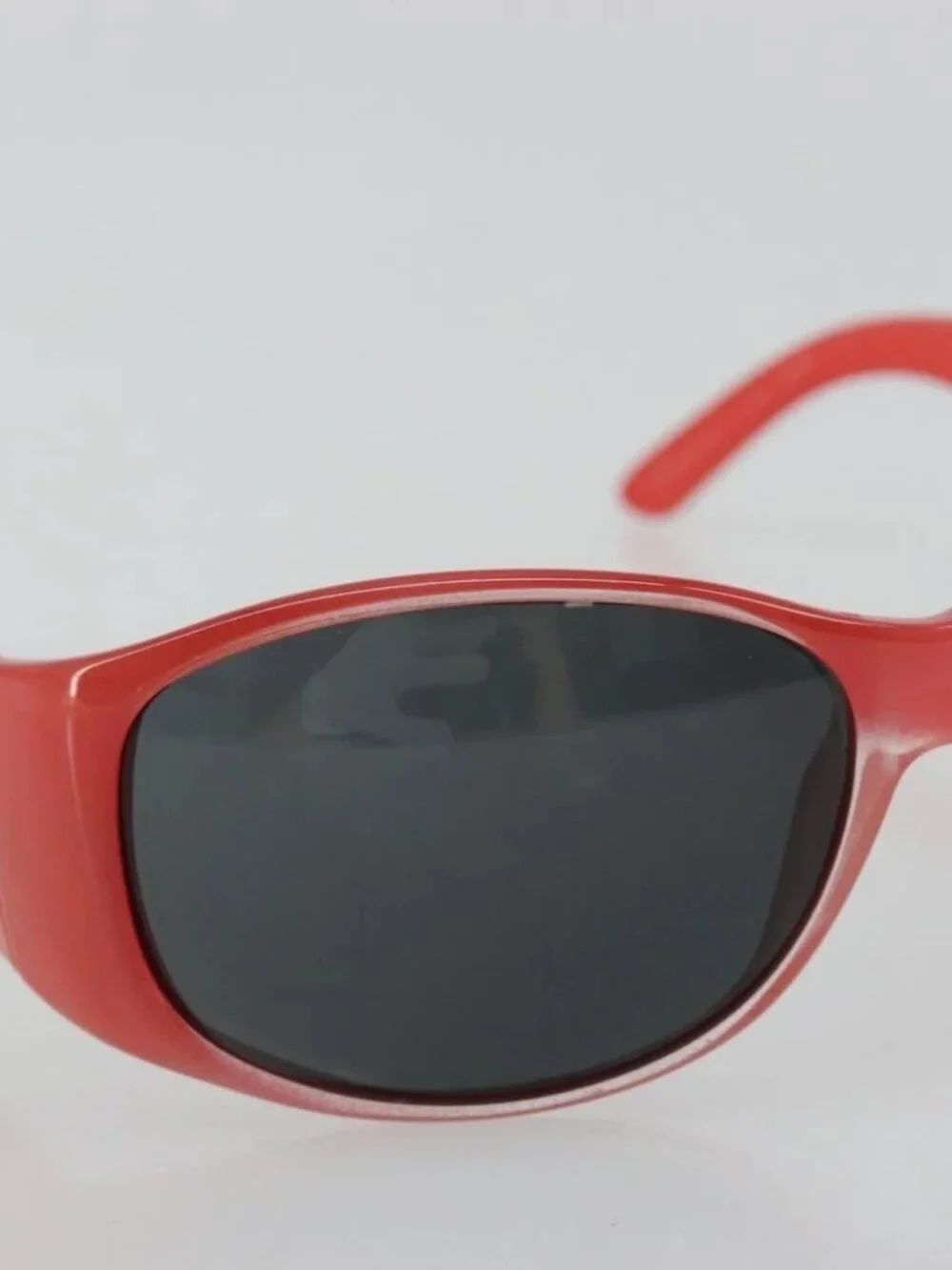 CHANEL Sunglasses plastic Red CC Auth ka3894A